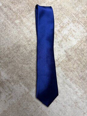 Jones New York Solid Blue Tie 3" Classic Neck Tie